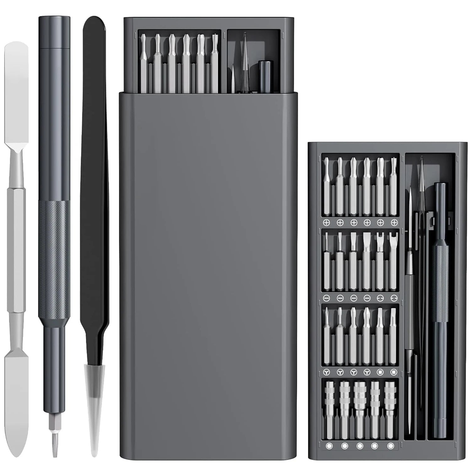 36-in-1 Precision Screwdriver Set with S2 Steel Bits - Magnetic Repair Tool Kit for Phones, Laptops, Cameras, Watches, and Electronics