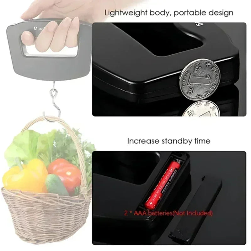 Digital Luggage Scale Electronic Portable Suitcase Travel Weighs with Backlight Electronic Travel Hanging Scales