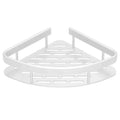 Non Perforated White Triangular Bathroom Shelves Storage Rack Toilet Corner Shower Storage Rack Bathroom Corner Rack Accessories