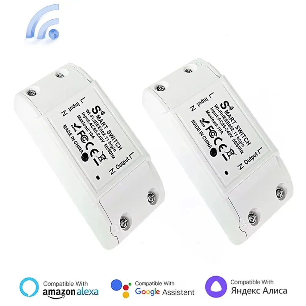 WiFi Smart Switch with Wireless Remote Control - Compatible with Alexa and Google Home