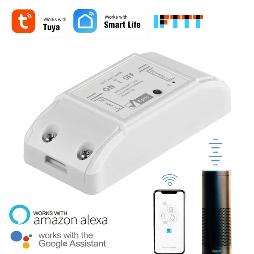 WiFi Smart Switch with Wireless Remote Control - Compatible with Alexa and Google Home