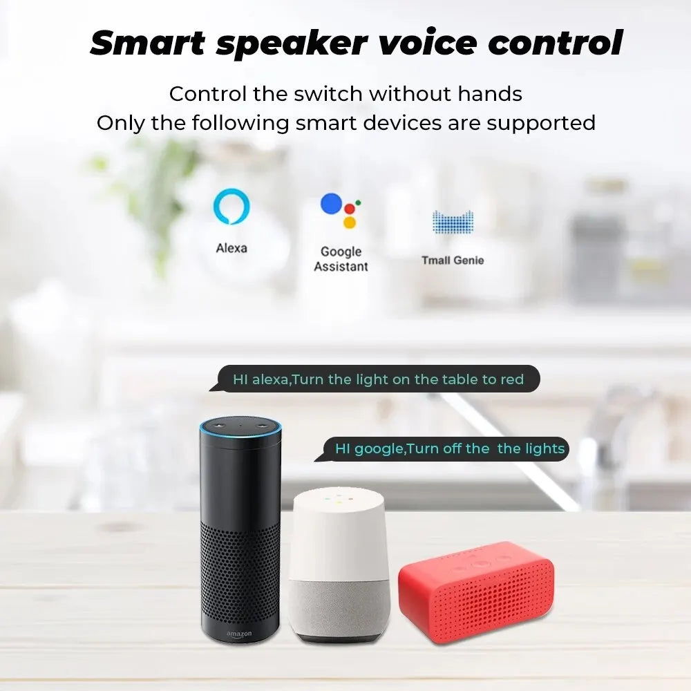 WiFi Smart Switch with Wireless Remote Control - Compatible with Alexa and Google Home
