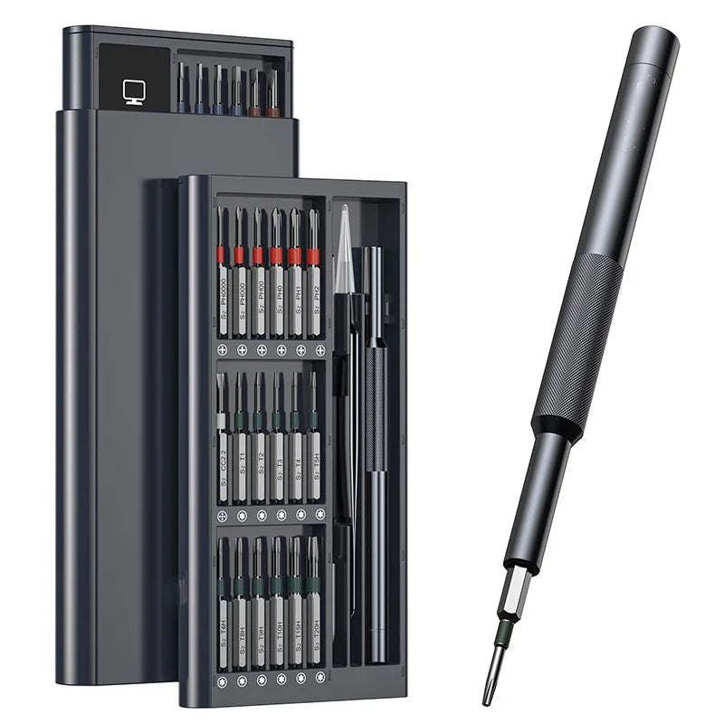36-in-1 Precision Screwdriver Set with S2 Steel Bits - Magnetic Repair Tool Kit for Phones, Laptops, Cameras, Watches, and Electronics