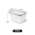 Refrigerator Storage Box Fridge Organizer Fresh Vegetable Fruit Boxes Drain Basket Storage Containers Pantry Kitchen Organizer